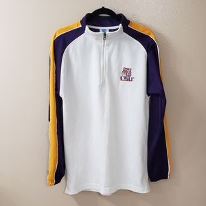 NCAA LSU Half Zipper Shirt